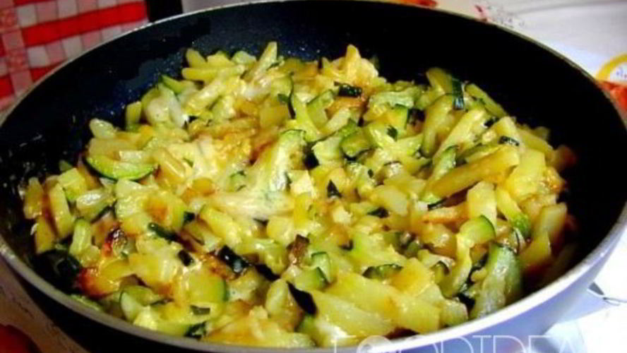 Рецепт картофеля с кабачками
