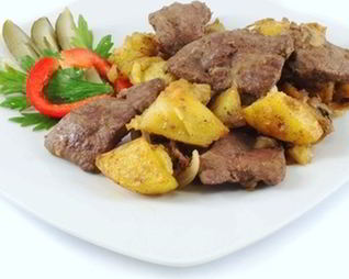 Картофель с печенью по-фински