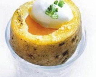 Картофель с желтком