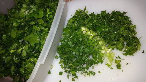 картофель со шпинатом