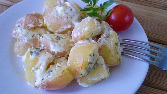 Рецепт Картофеля в духовке под соусом