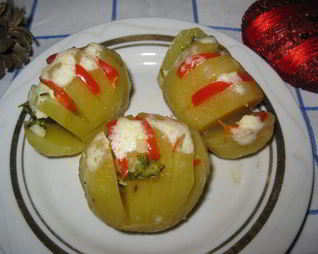 Картофель Веером