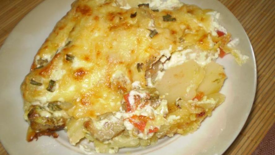 Рецепт картошки жареной с мясом