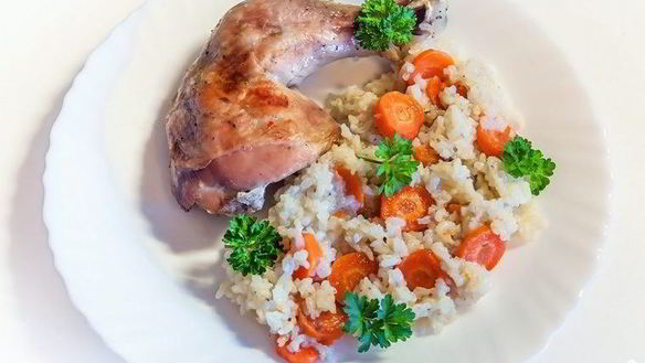 Рецепт Ленивого риса с курицей