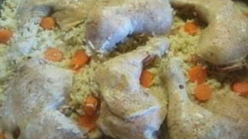 ленивый рис с курицей