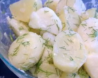 Отварной картофель на гарнир