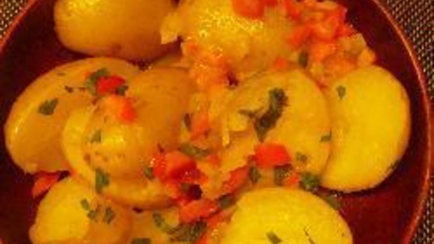 Рецепт отварного картофеля с горчичной заправкой