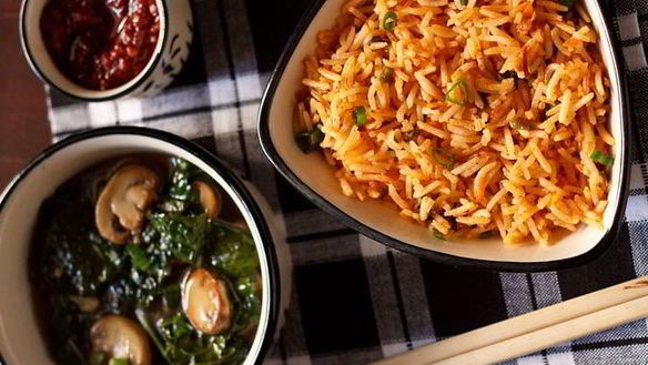 Рецепт Отварного риса с овощами