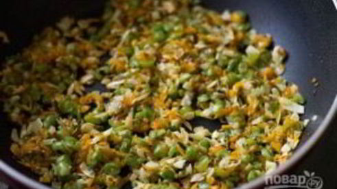 отварной рис с овощами