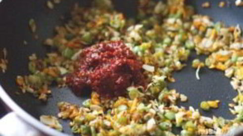 отварной рис с овощами