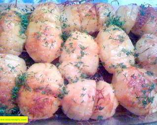 Печеная картошка с сыром в духовке