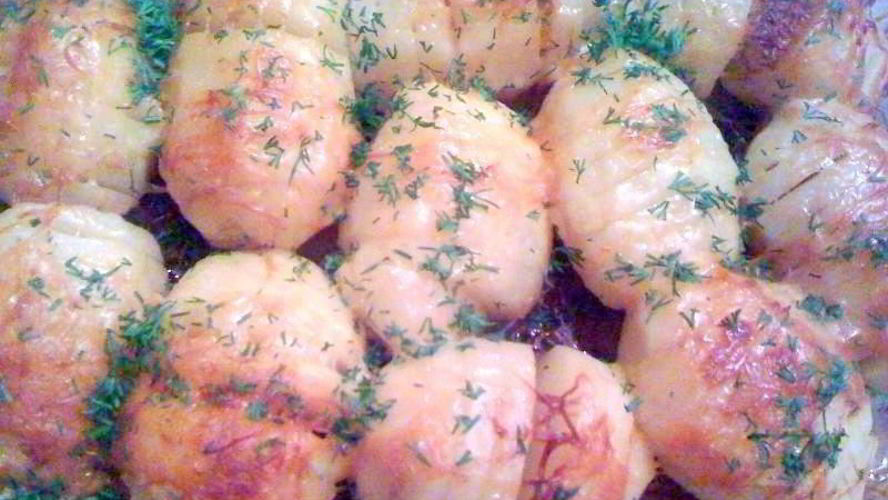 Рецепт печеной картошки с сыром в духовке