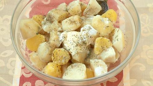 печеный картофель румяный