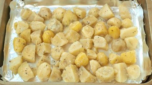 печеный картофель румяный