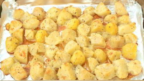 печеный картофель румяный