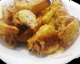 Печеный картофель с сыром