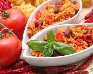 Рис по-мексикански с фасолью