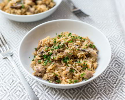 Рис с курицей и грибами в скороварке