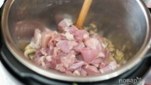рис с курицей и грибами в скороварке
