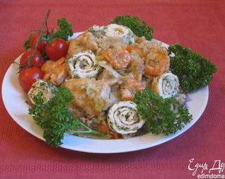 Рис с курицей и овощами Летние фантазии