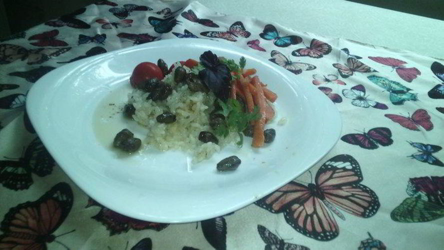 Рецепт риса с перепелиными сердцами