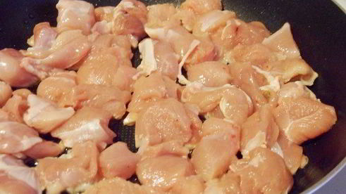 рис с шампиньонами и индейкой