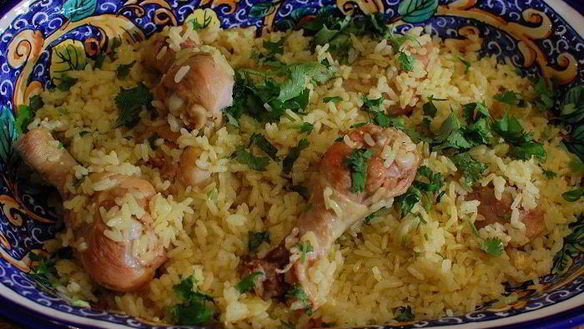 Рецепт Риса с цыпленком и пряностями