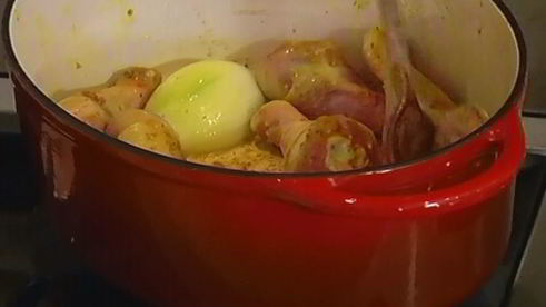 рис с цыпленком и пряностями