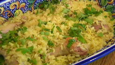 рис с цыпленком и пряностями