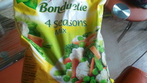 рис с замороженными овощами