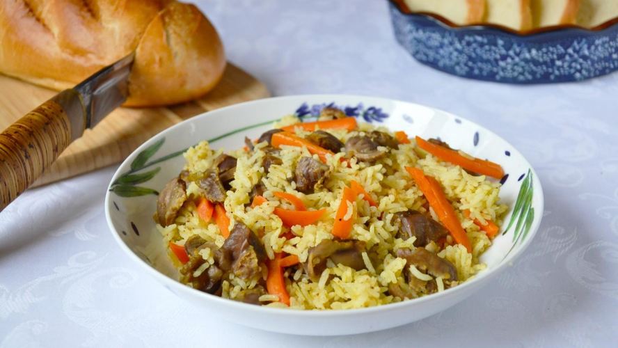 Рецепт риса с желудками