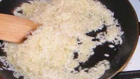 рис зеленый с золотистой спаржей