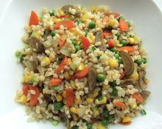 Рис жареный с овощами