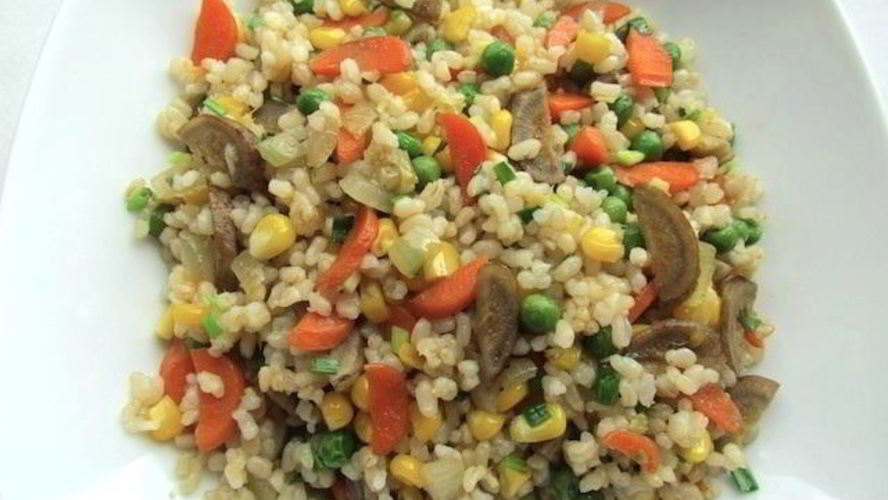 Рецепт риса жареного с овощами