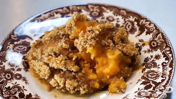 Рецепт Сладкого картофеля с молоком и орехами