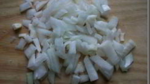 жареная картошка с куриным филе