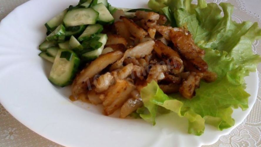 Рецепт жареного картофеля с луком