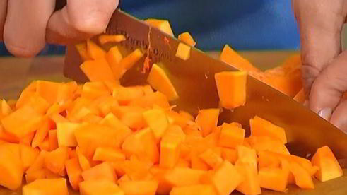 зимний рис с тыквой и кедровыми орехами