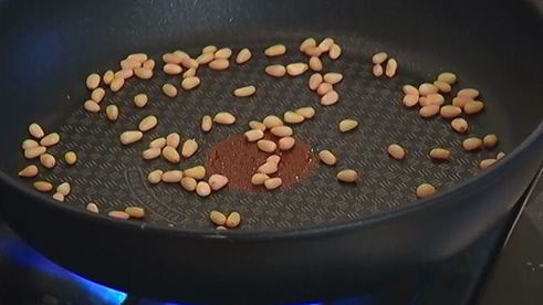 зимний рис с тыквой и кедровыми орехами