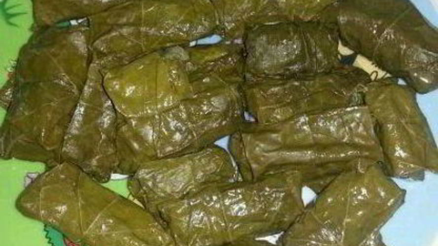 Рецепт азербайджанской долмы из свежих виноградных листьев