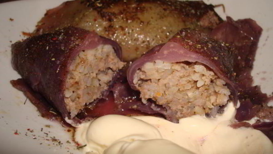 Рецепт голубцов из красной капусты