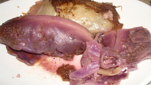 голубцы из красной капусты