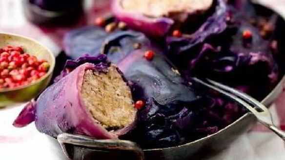 Рецепт Голубцов из краснокочанной капусты