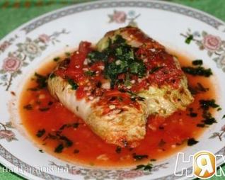 Голубцы из пекинской капусты с отварным мясом