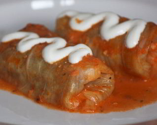 Гречневые голубцы с грибным ассорти