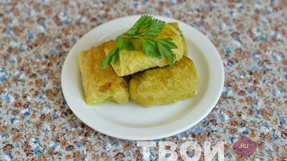 Рецепт Куриных голубцов в листьях савойской капусты