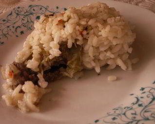 Ленивые голубцы с маслинами