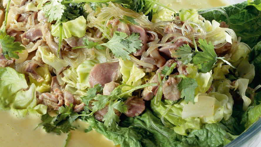 Рецепт ленивых голубцов с пекинской капустой, вермишелью и куриными желудками