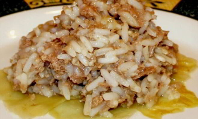 Ленивые голубцы с рисом