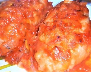 Ленивые голубцы в томатном соке